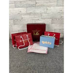 American Girl DOLL ACCESSORY PACK Boxes Bags Mini Shopping Props Hair Guides Set